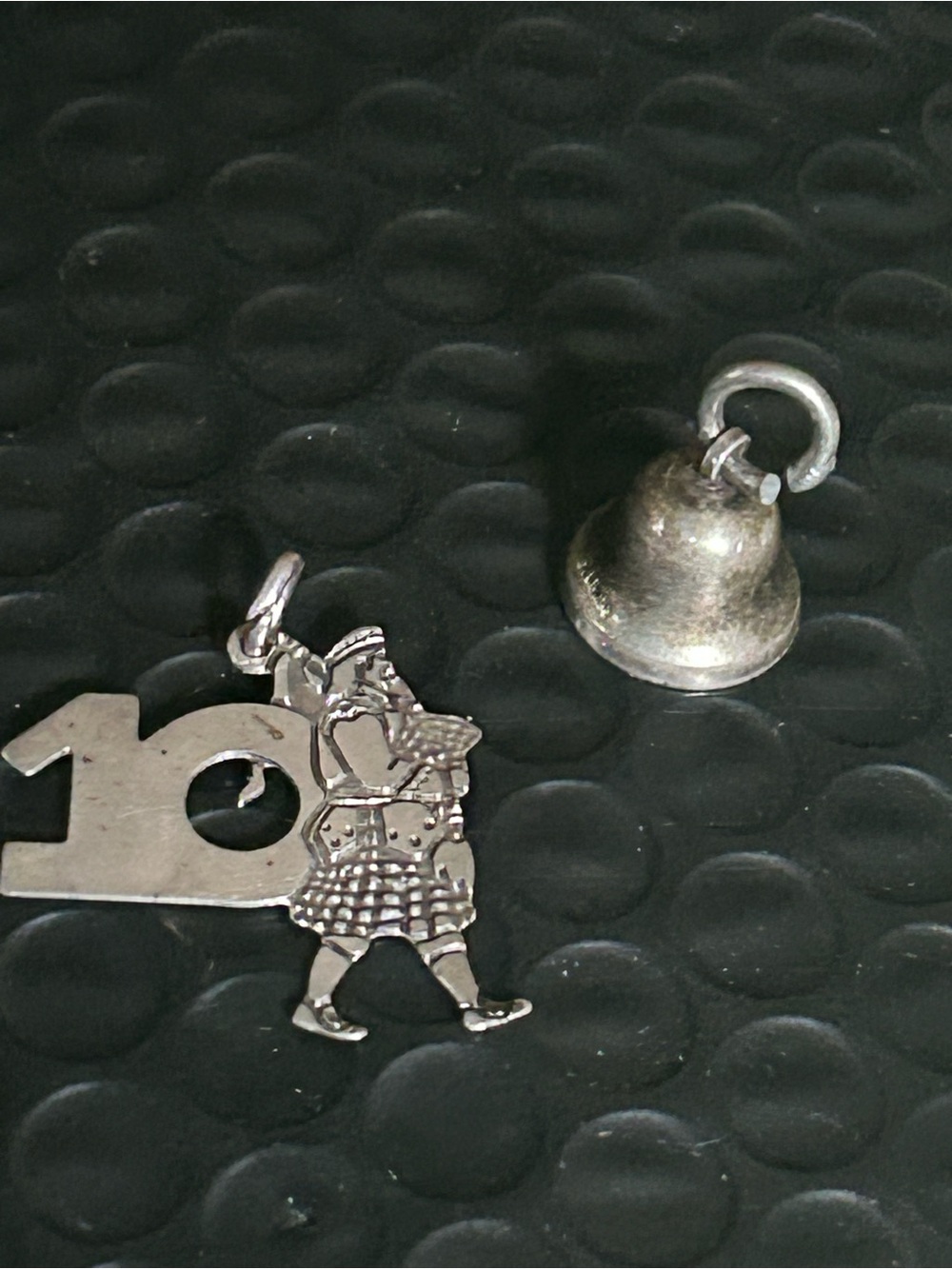 Two sterling silver charms